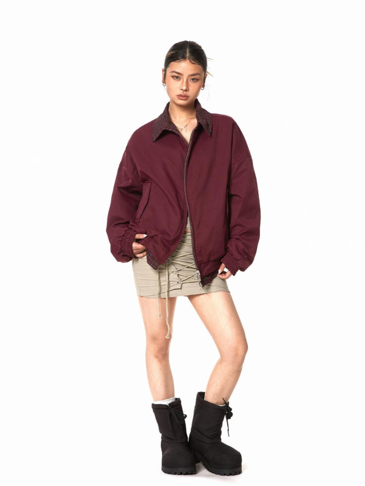 Reversible Plaid Jacket