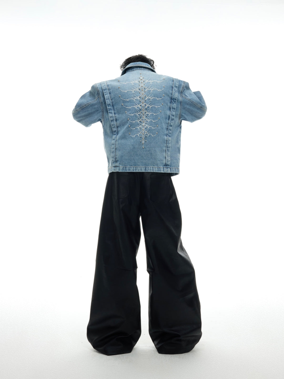 Vintage Washed Rivet Denim Jacket
