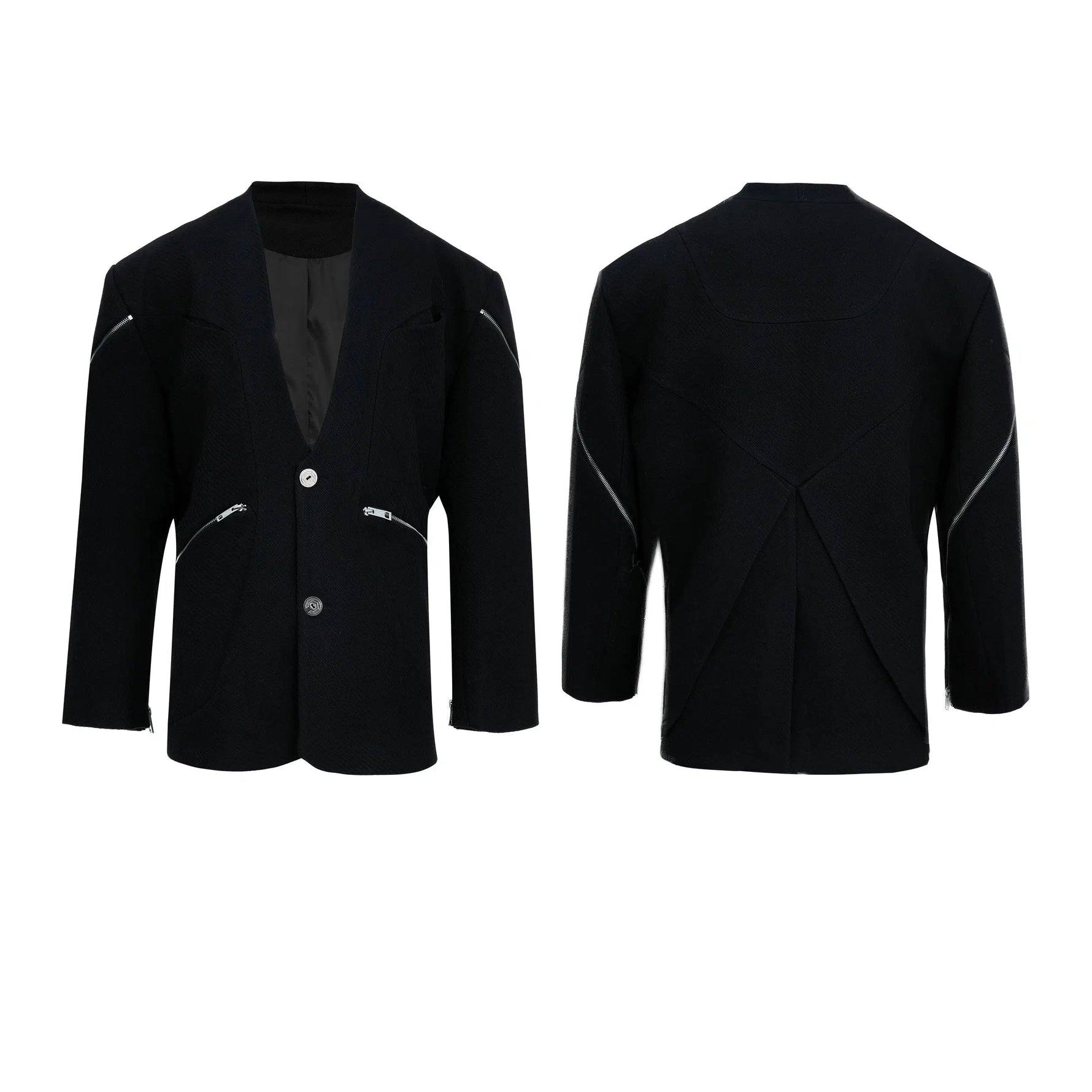Deconstructed Zipper Suit Set