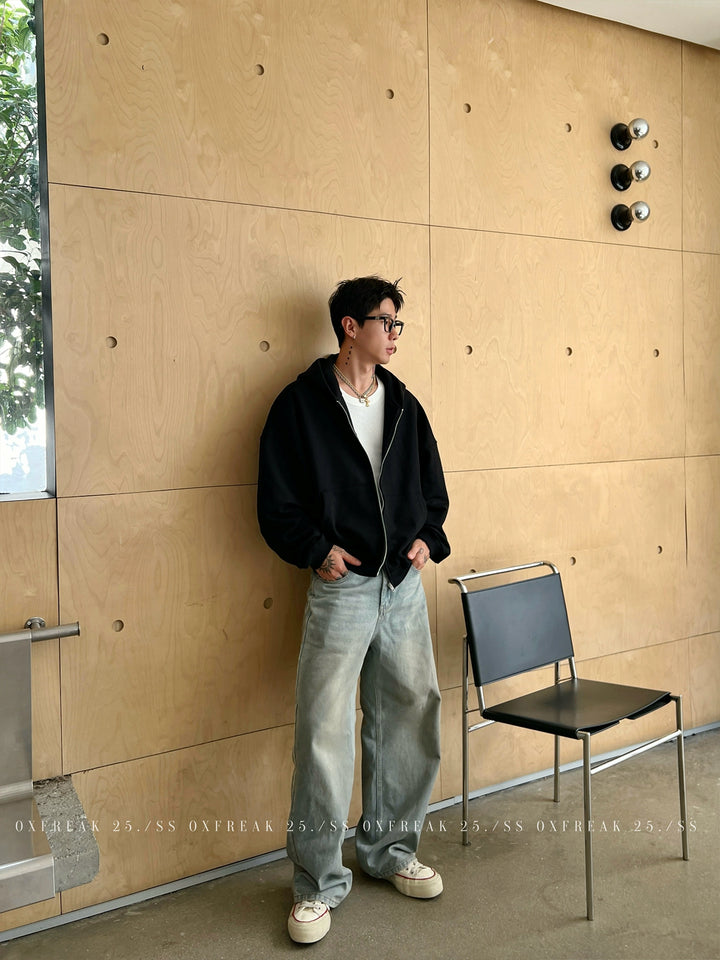 Minimalist Fit Hooded Zip Jacket