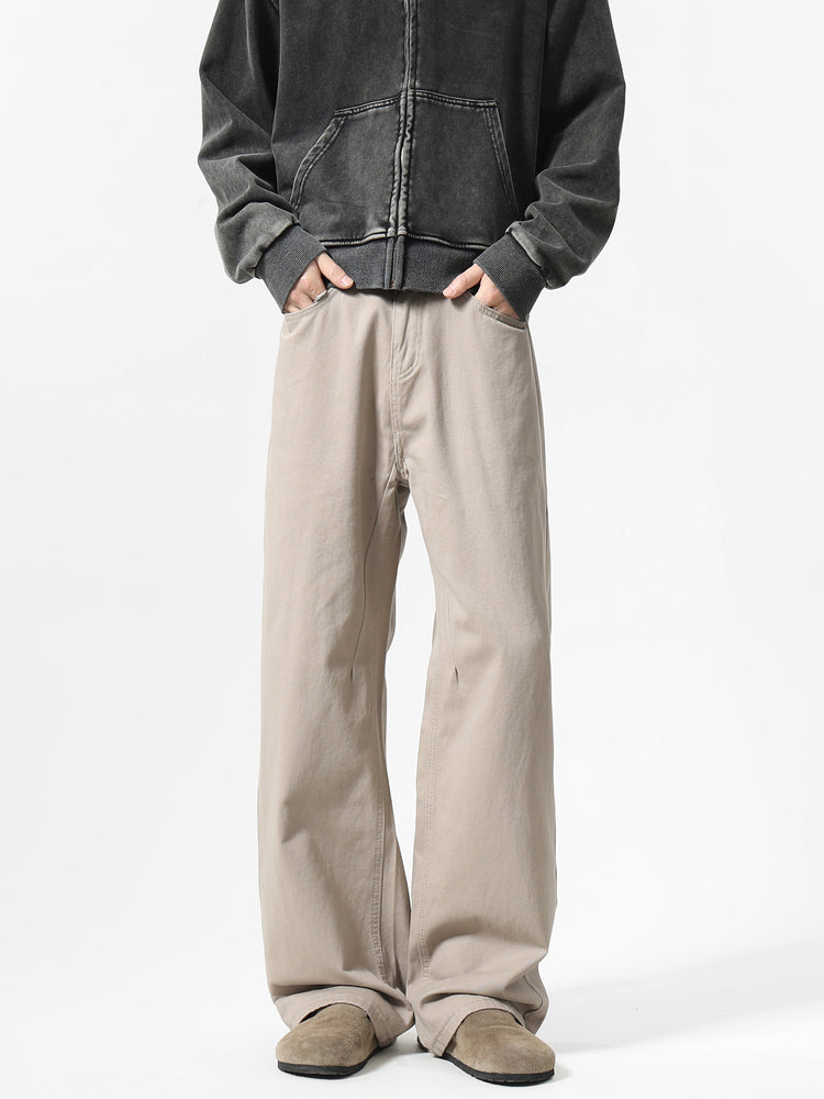Casual Loose Fit Straight-leg Pants