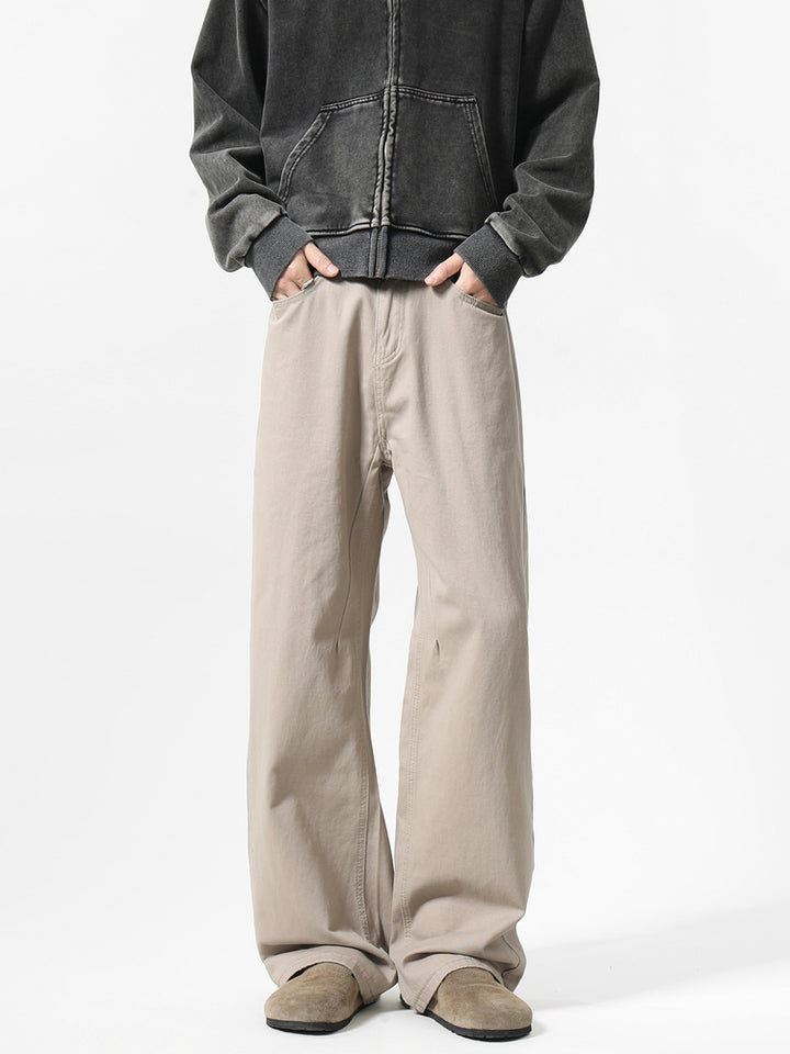 Casual Loose Fit Straight-leg Pants