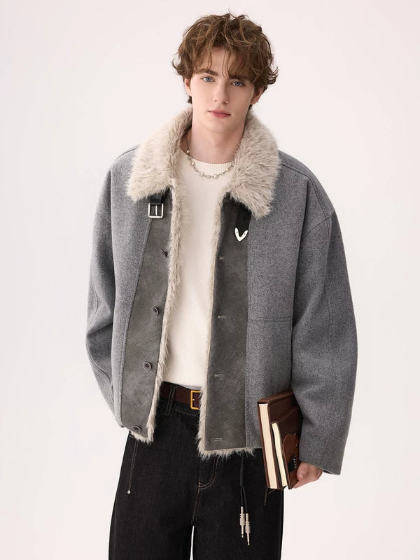 Faux Fur Collar Down Jacket