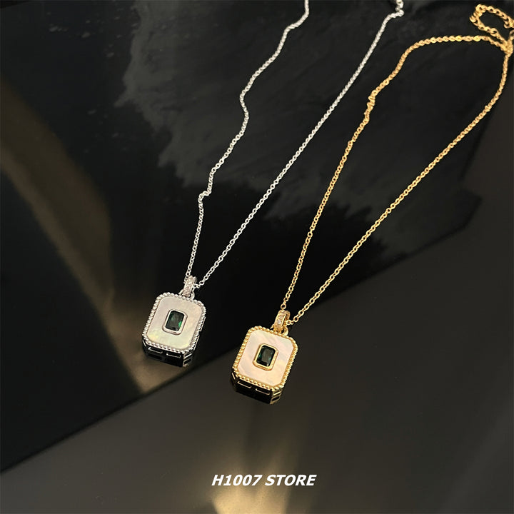 Mother-of-pearl Zirconium Necklace