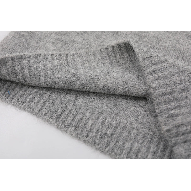 Hand-geweven V-hals gebreide vest 