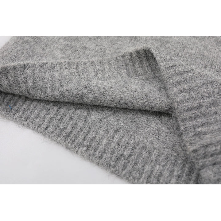 Hand-geweven V-hals gebreide vest 