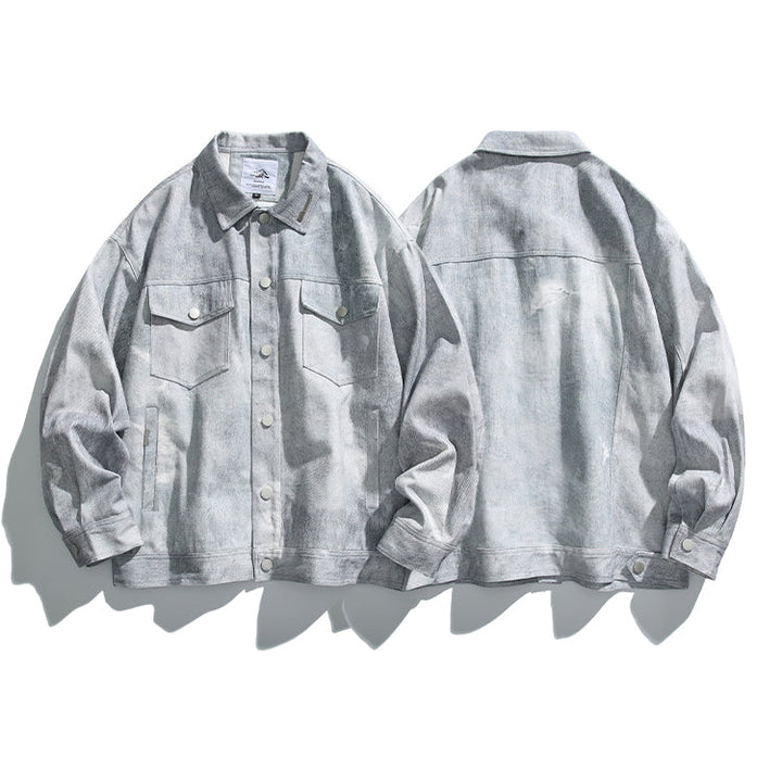 Chaqueta de mezclilla de corte holgado y casual 