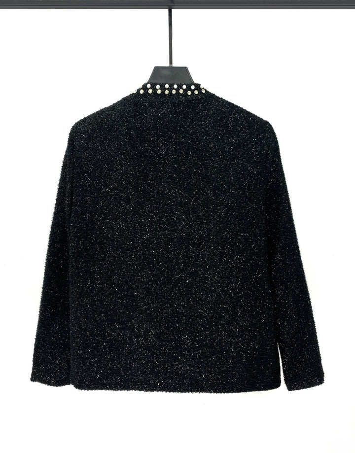 Diamond-studded Casual Short Jacket