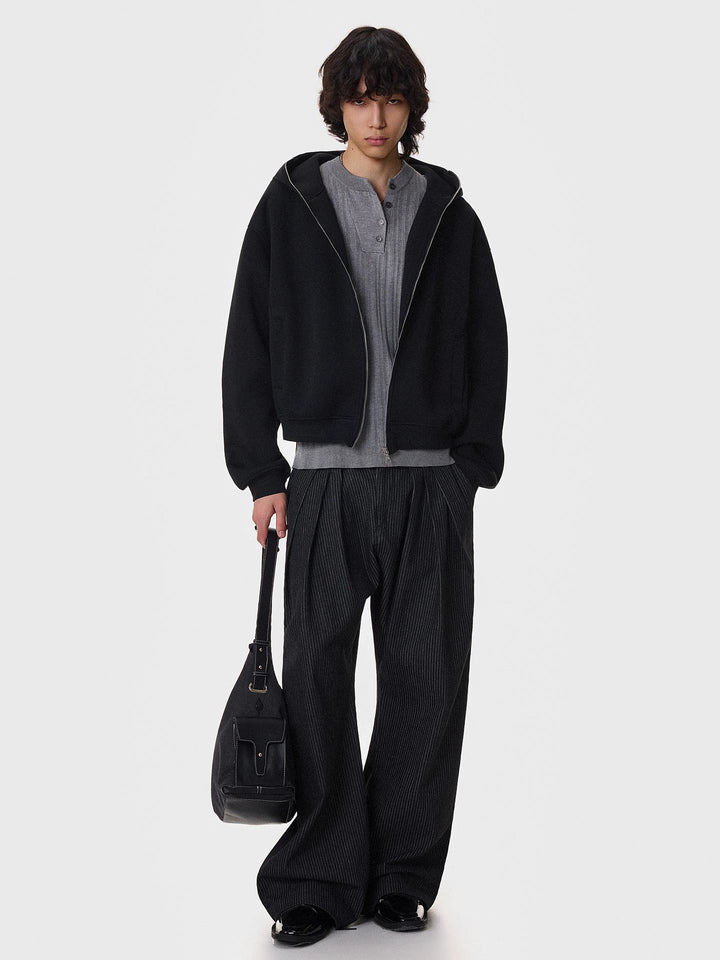 Veste à capuche zippée en polaire 