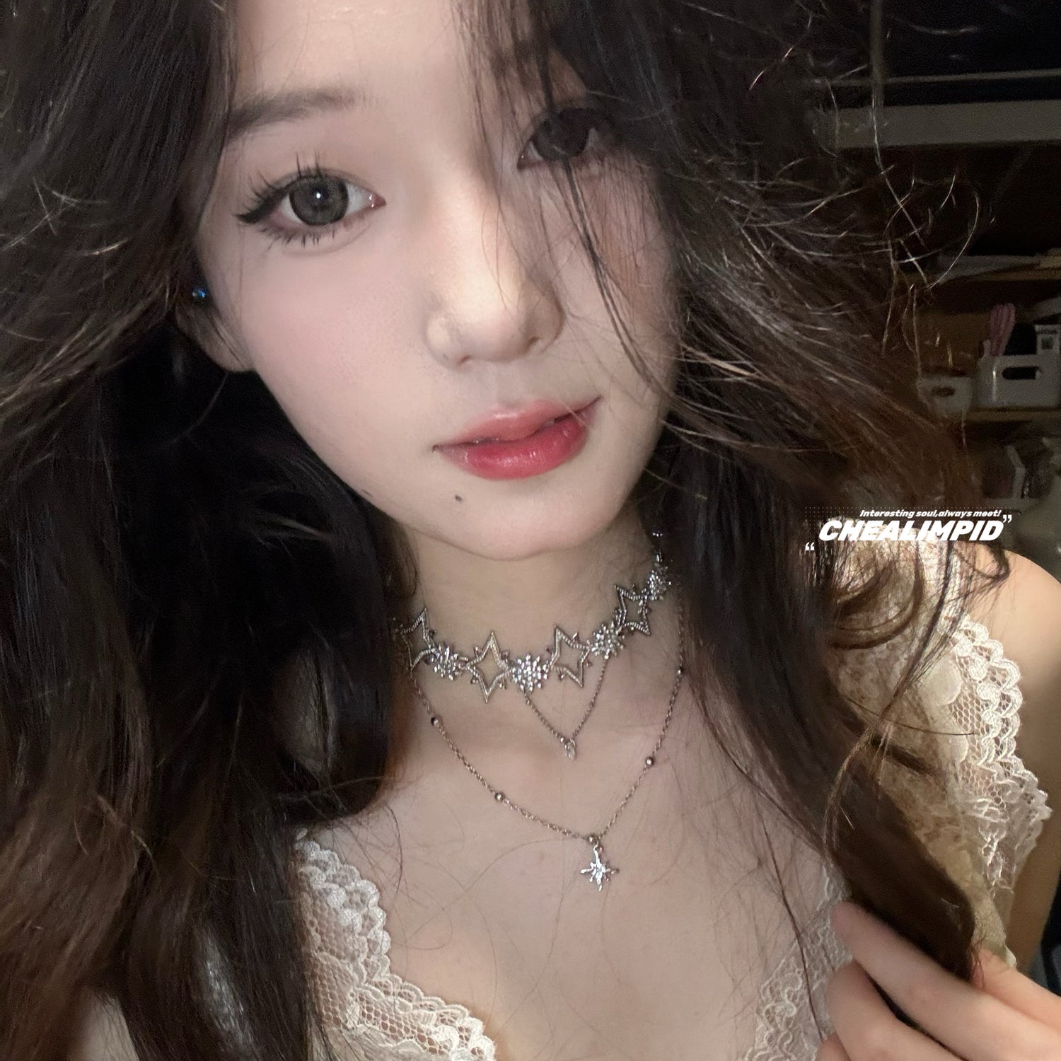 Star Diamond Double-Layer Clavicle Necklace