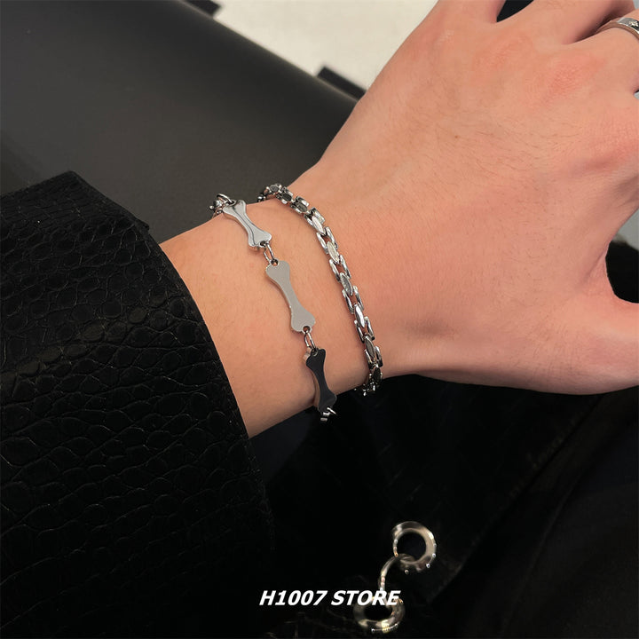 Titanium Steel Hip-Hop Wrist Chains