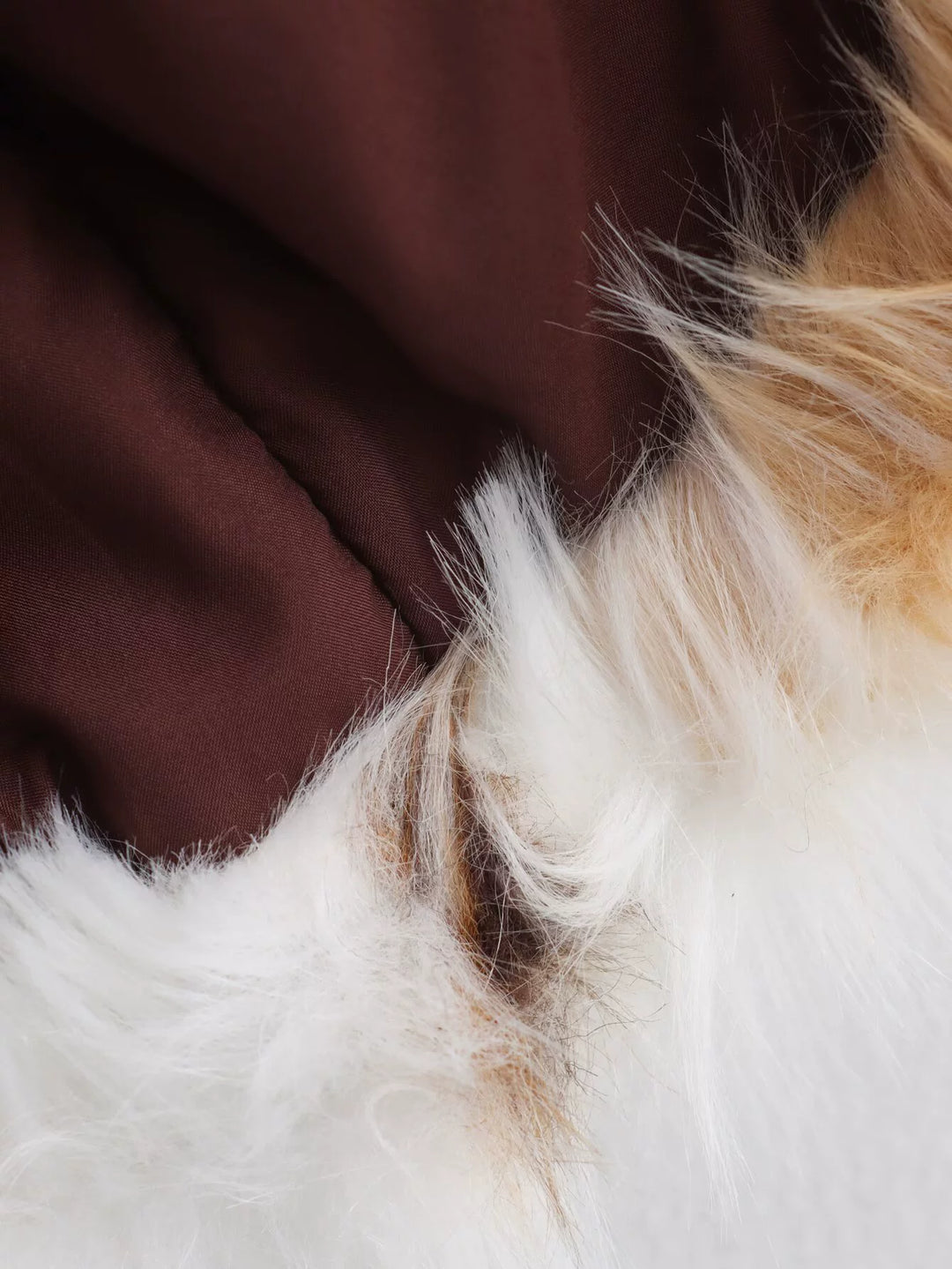 Lang faux fur leopardmønstret frakk 