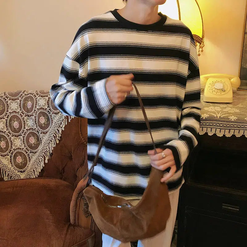 Casual Suede Shoulder Bag