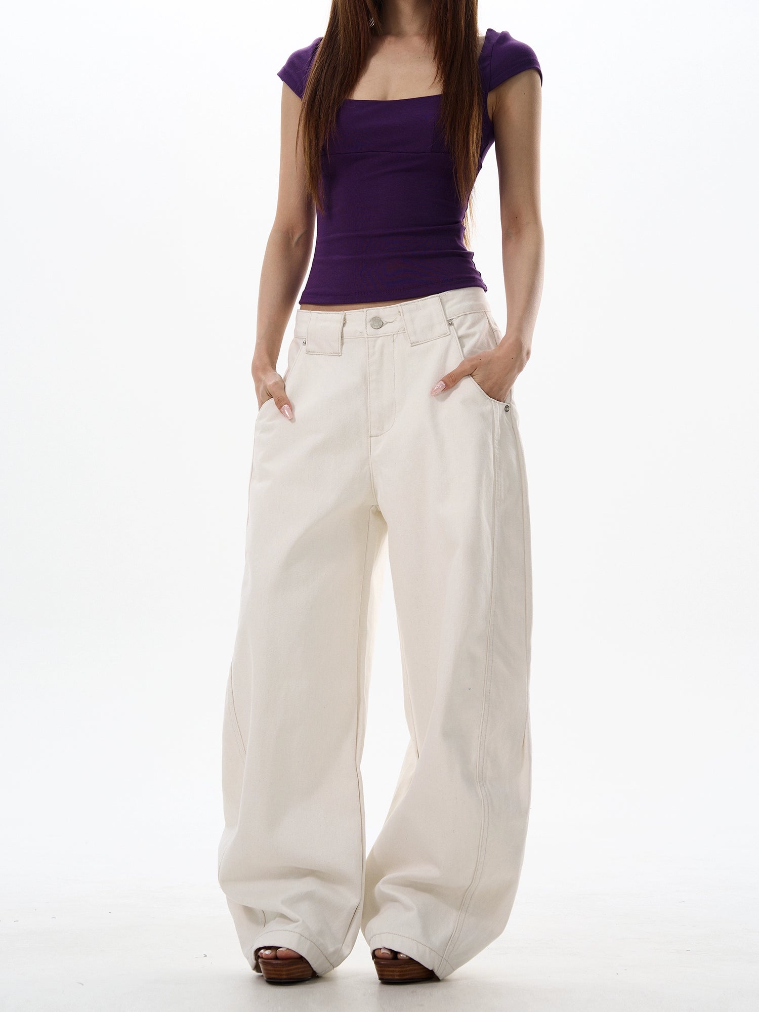 Loose Fit Wide Leg Jeans