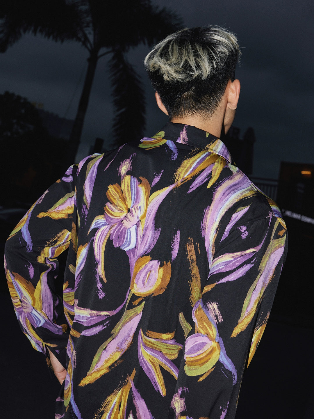 Printed Loose Long-Sleeve Shirt