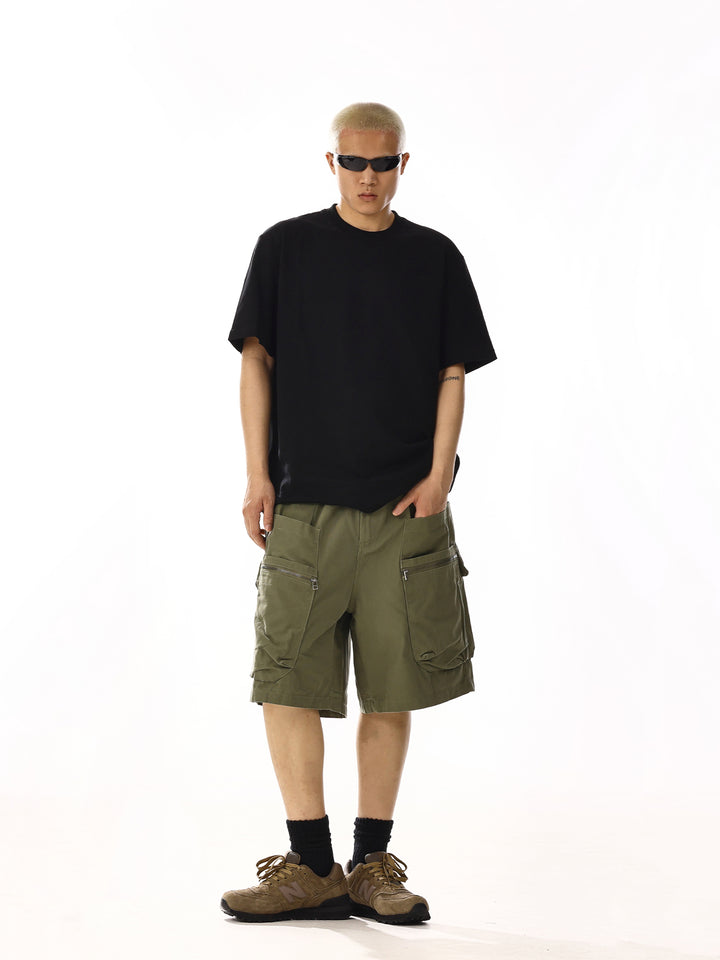 Multi-Pocket Paratrooper Cargo Shorts
