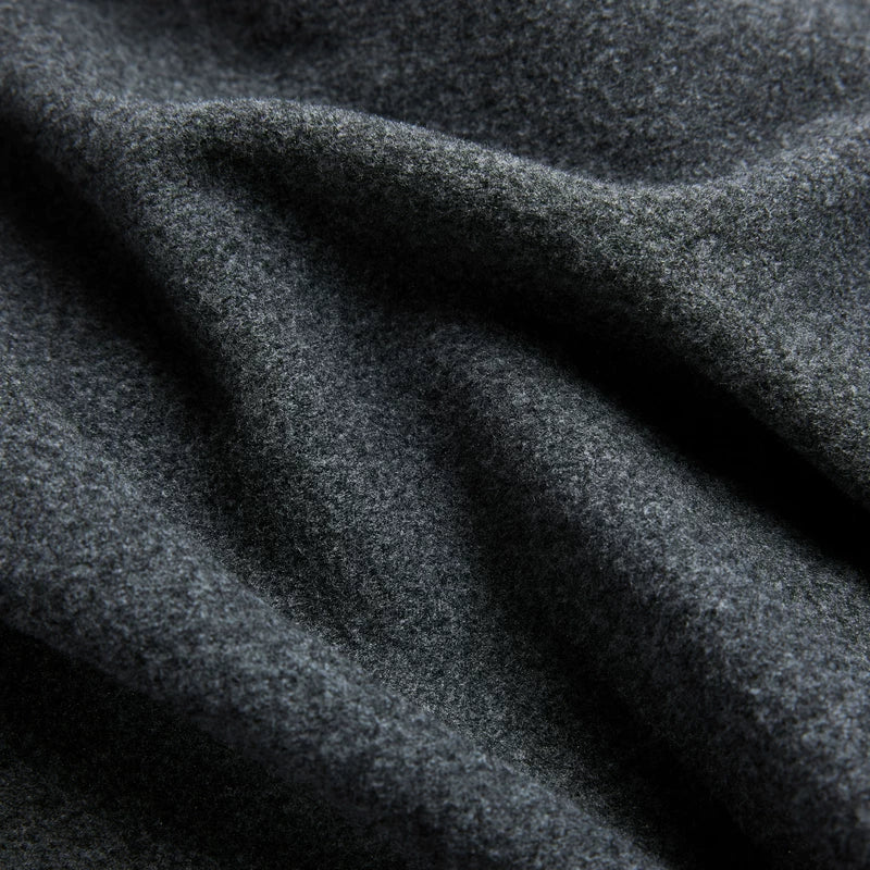 High-Neck Wool-Cotton Blend Pullover