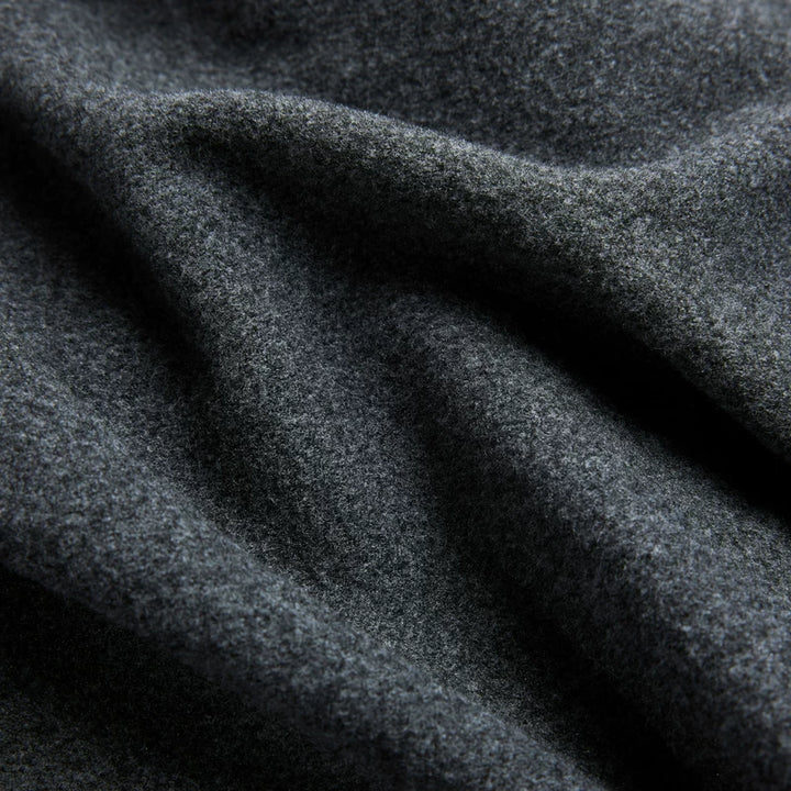 High-Neck Wool-Cotton Blend Pullover