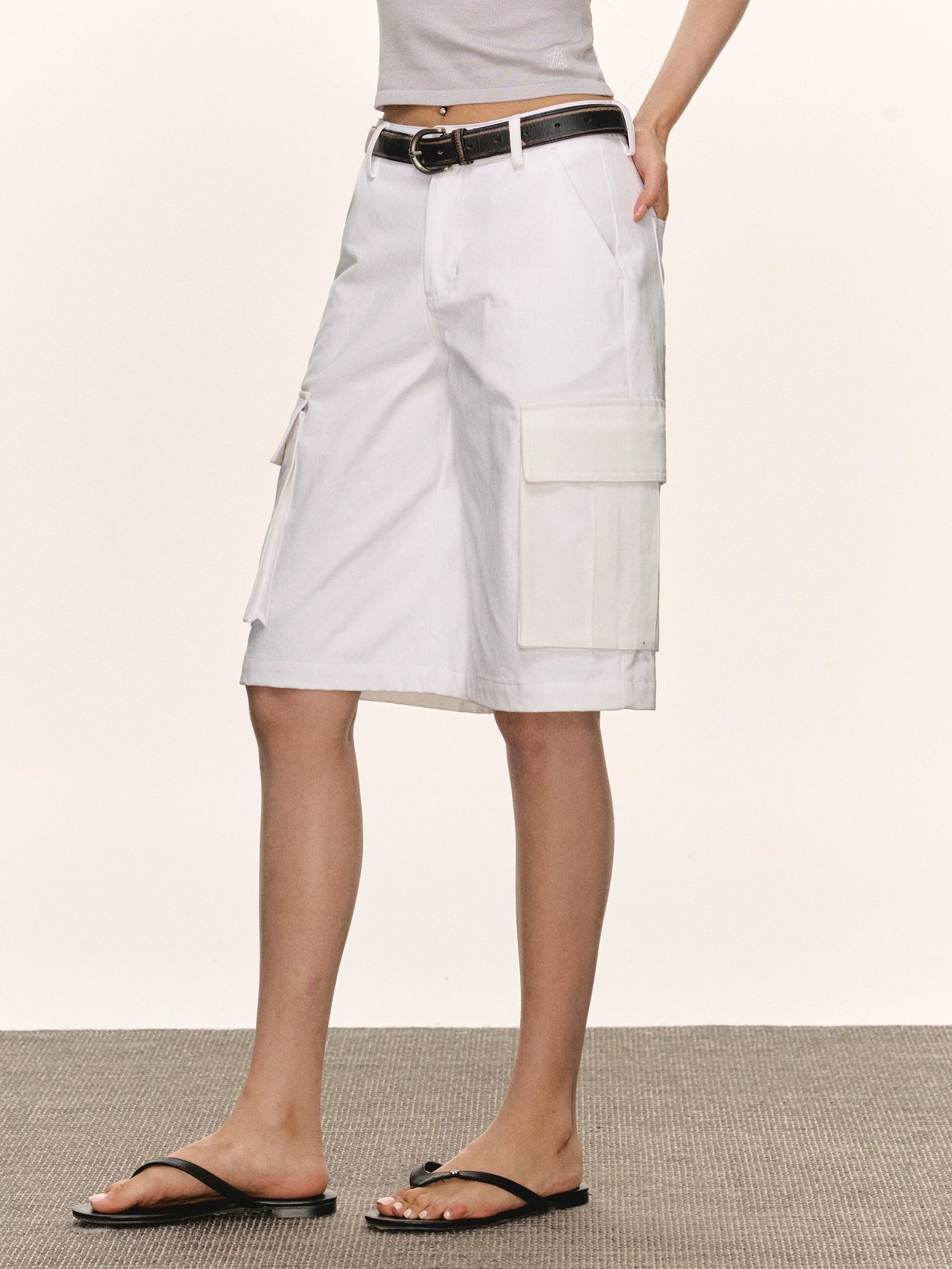 Pantalones cortos cargo casual retro 