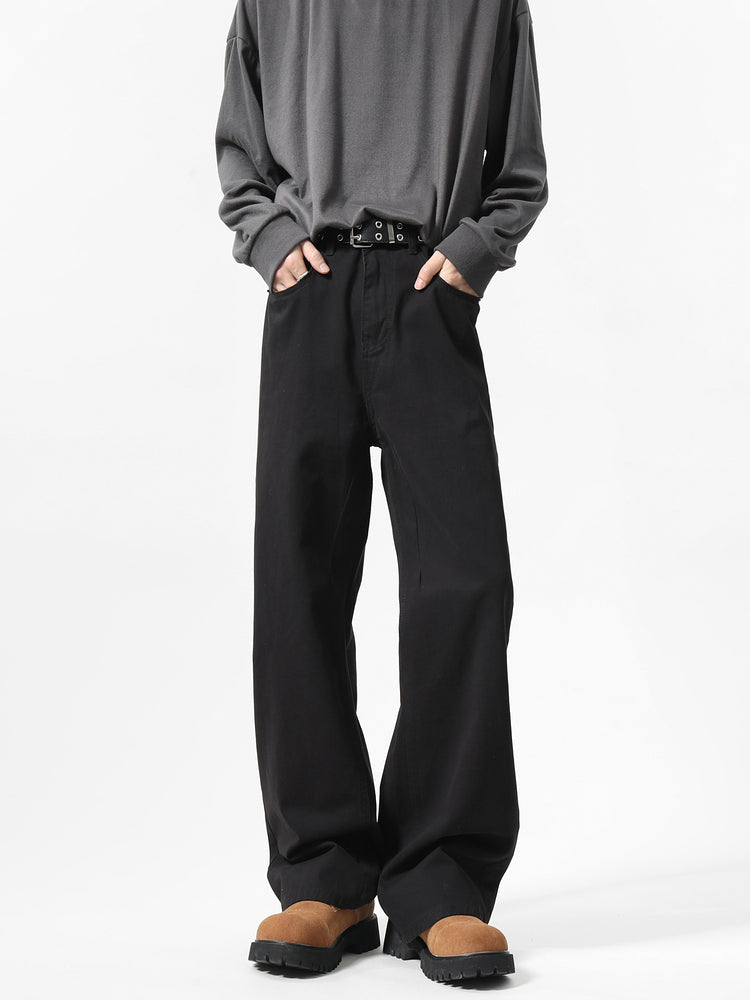 Casual Loose Fit Straight-leg Pants