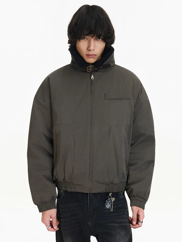 Sherpa Collar Workwear Cotton Jacket