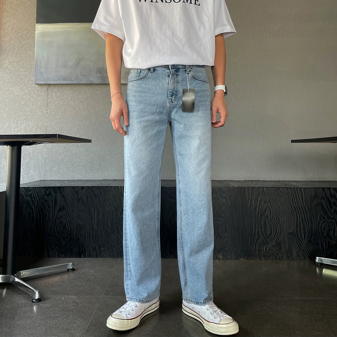 Loose Straight Wide-Leg Casual Jeans Pants