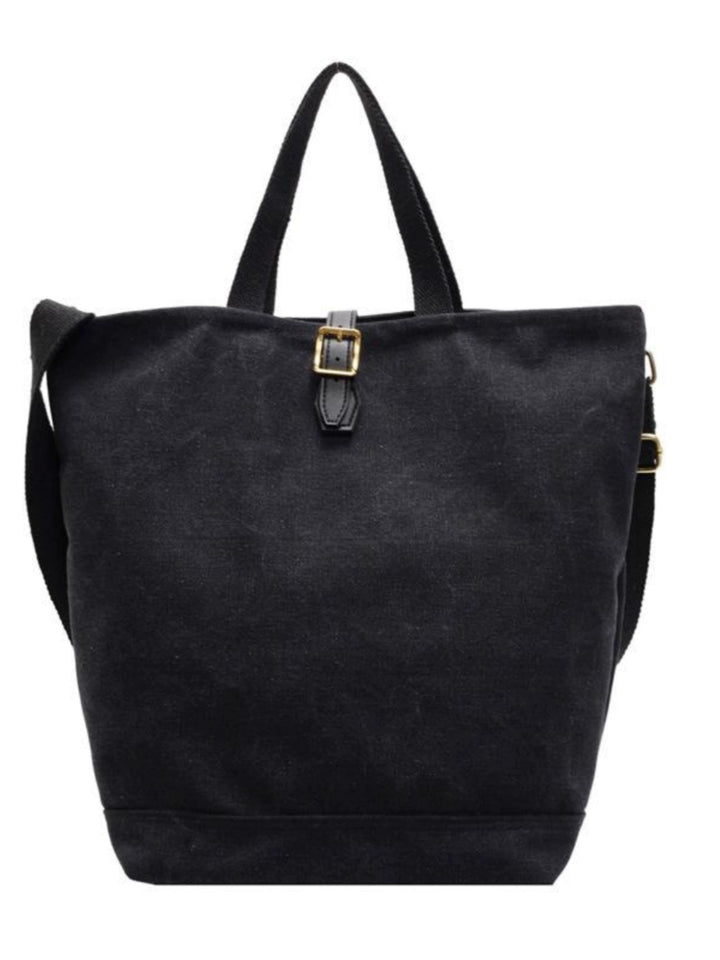 Canvas Crossbody Stor Kapacitet Håndtaske 
