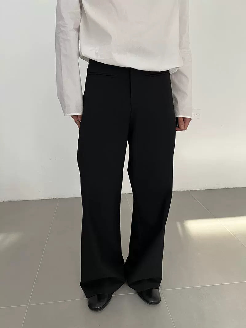 سروال واسع الساق عالي الخصر 