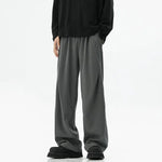 Retro Pleated Wide-Leg Casual Pants