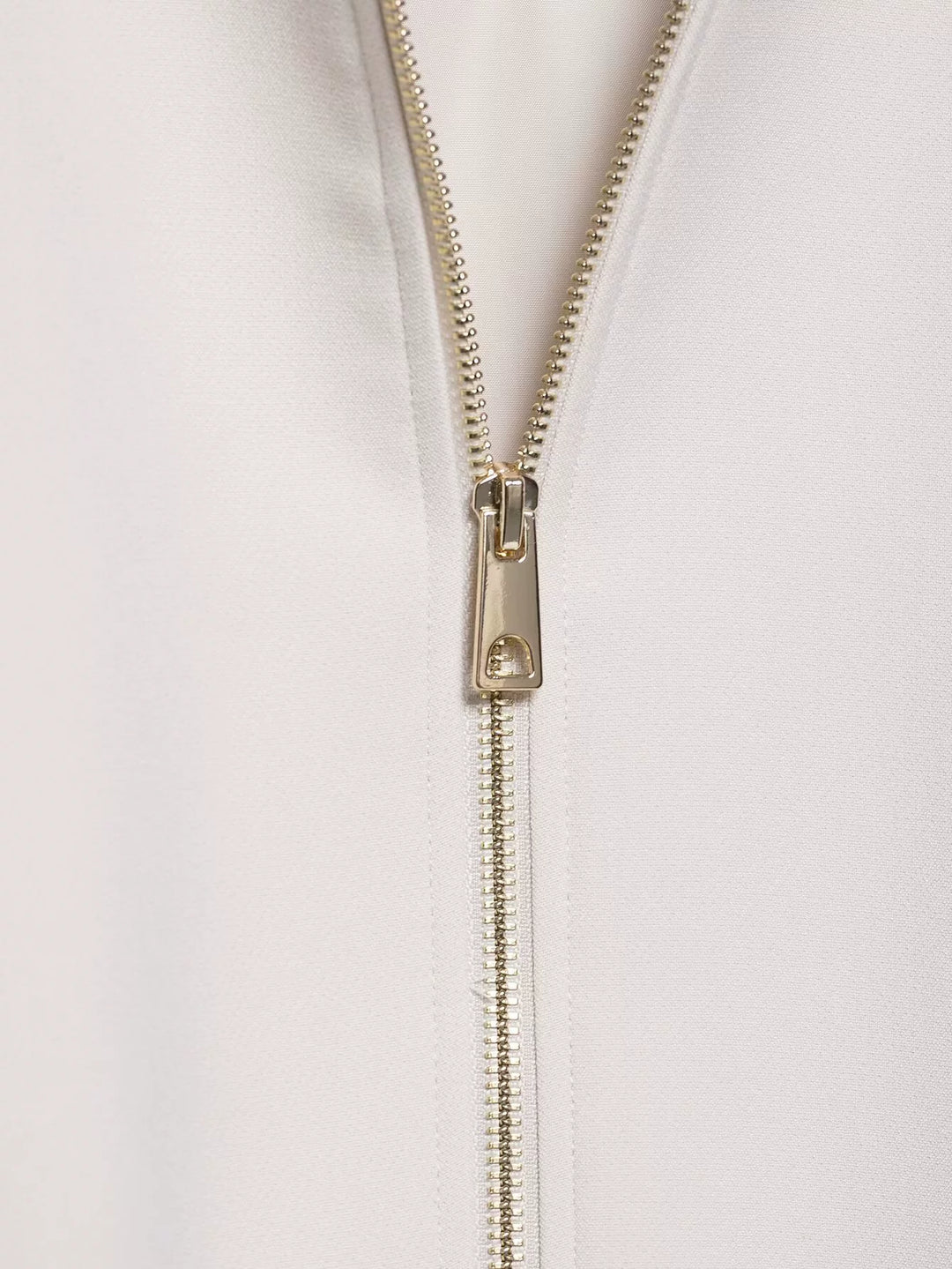 Lapel Zipper Front Puff Jacket