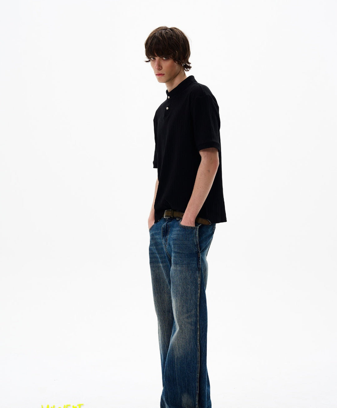Textured Short-Sleeve Knit Pullover