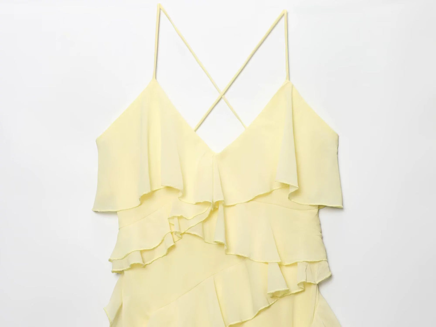 Layered Ruffle Spaghetti Strap Sundress