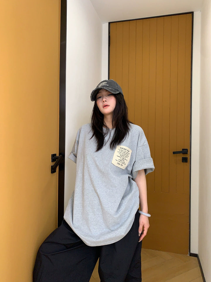 Oversized Cotton Short Sleeve T-Shirt