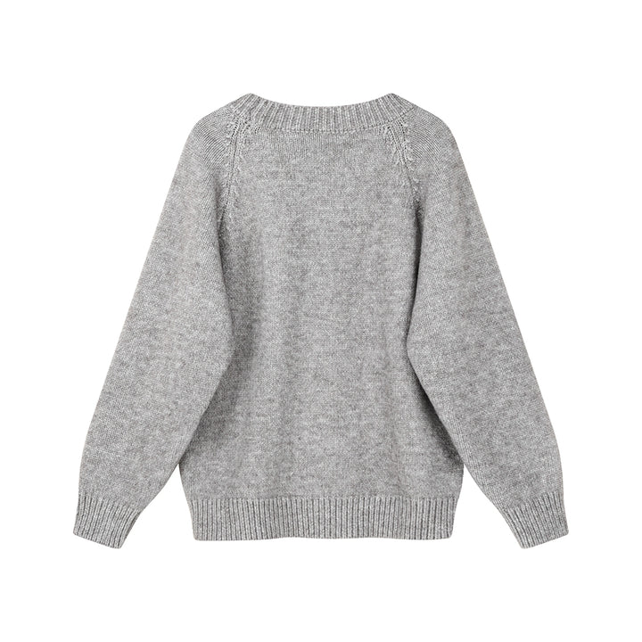 Embroidered Dog Knit Pullover