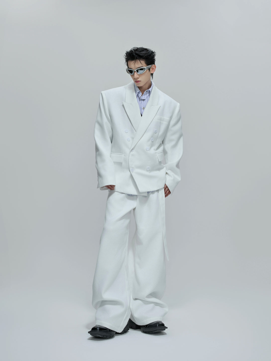 Waffle Texture Jacket and Pants (Sold Separately）