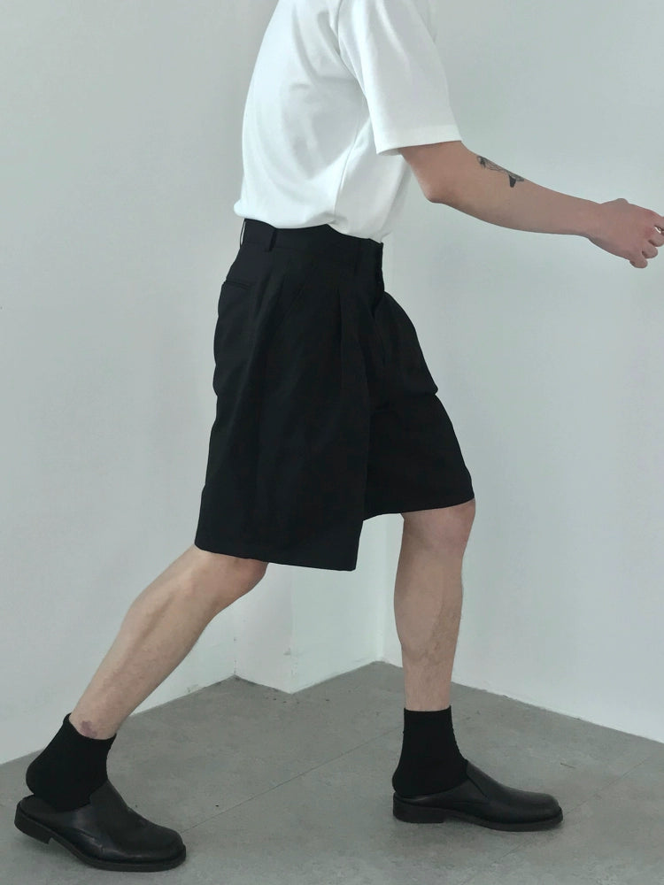 سروال شورت كاجوال مطوي برمودا 