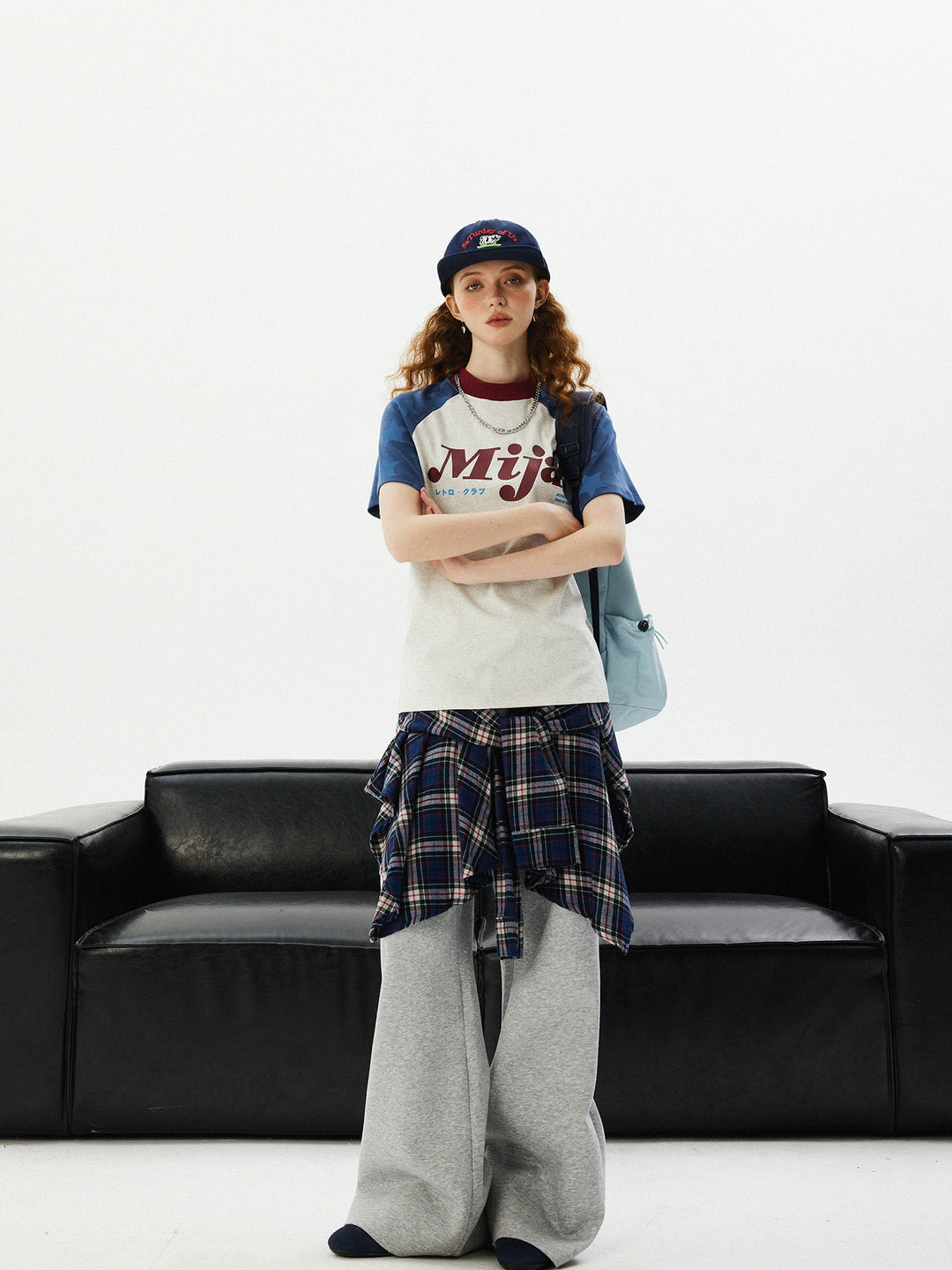 Camiseta de Manga Curta Raglan Retro Star 