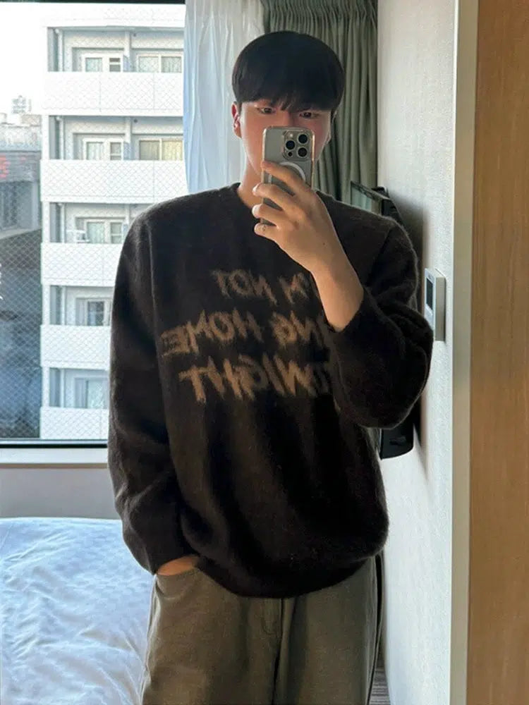 Mohair Round Neck Sweater