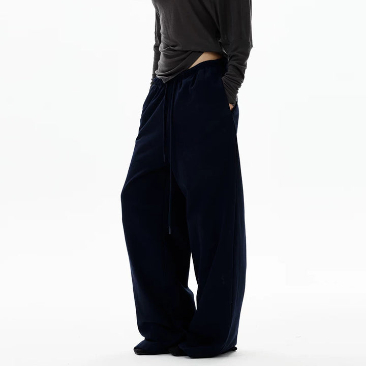 レトロルーズフィットカジュアルスポーツパンツ 