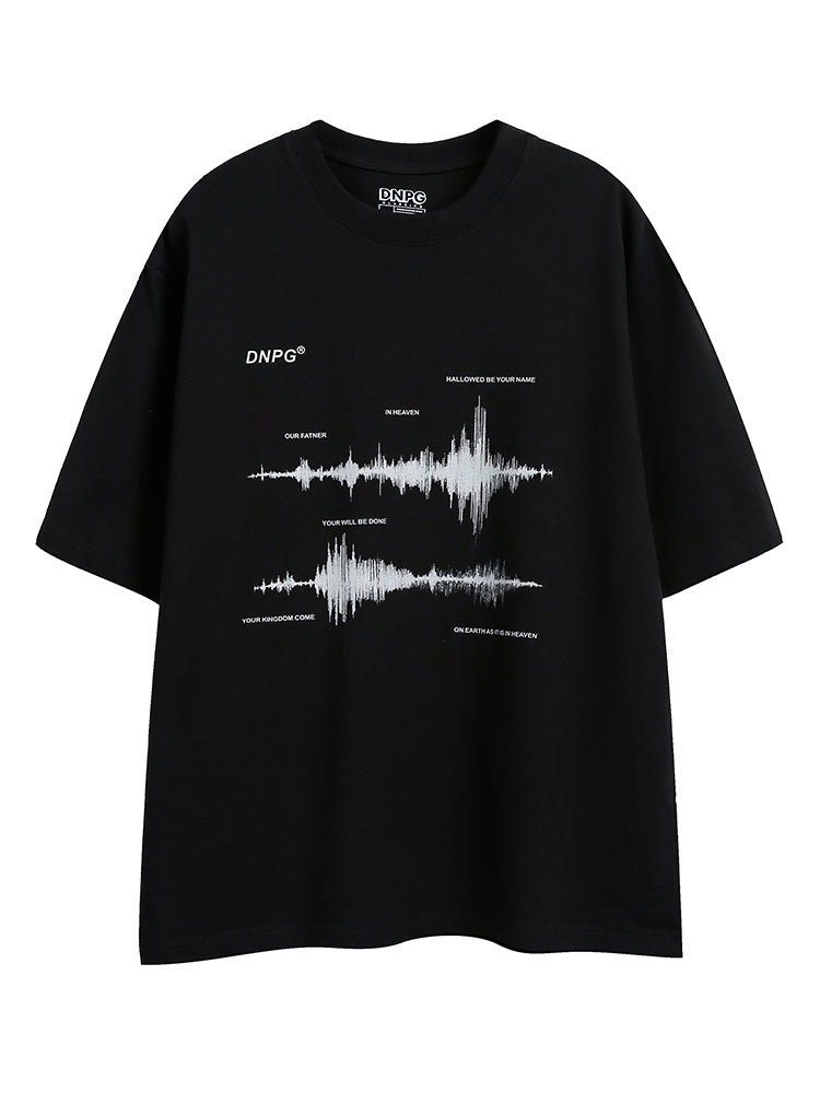 Printed Round Neck Cotton T-Shirt