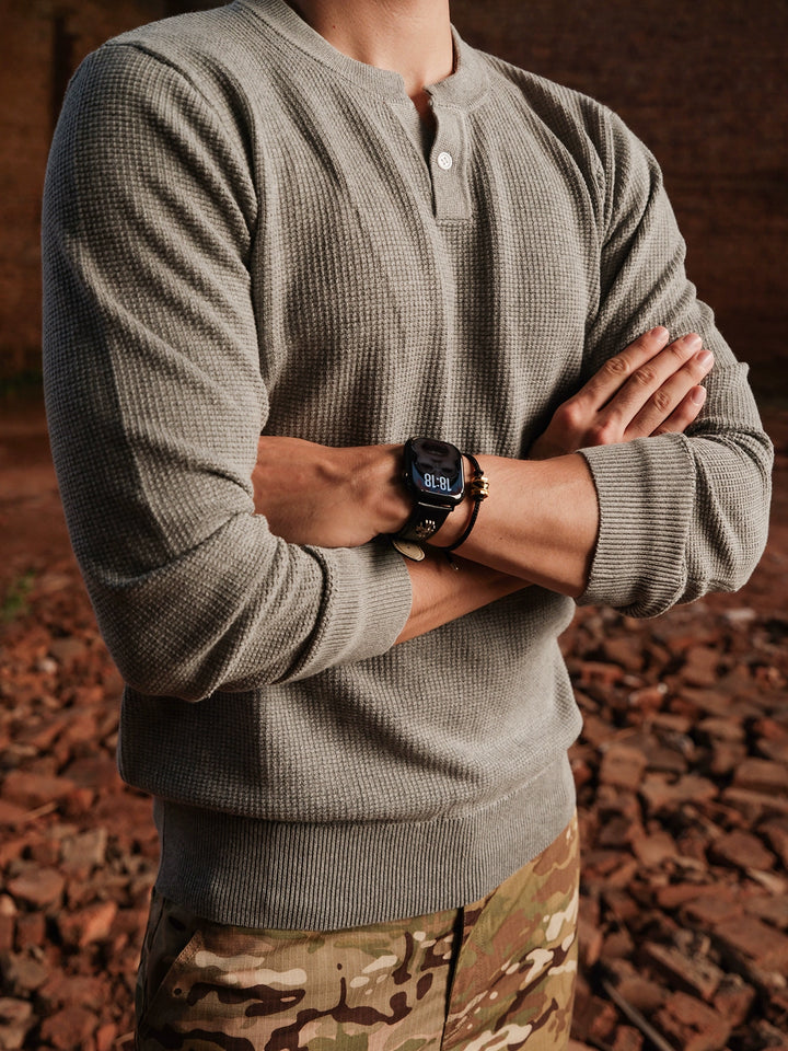 Henry Collar Knit Sweater