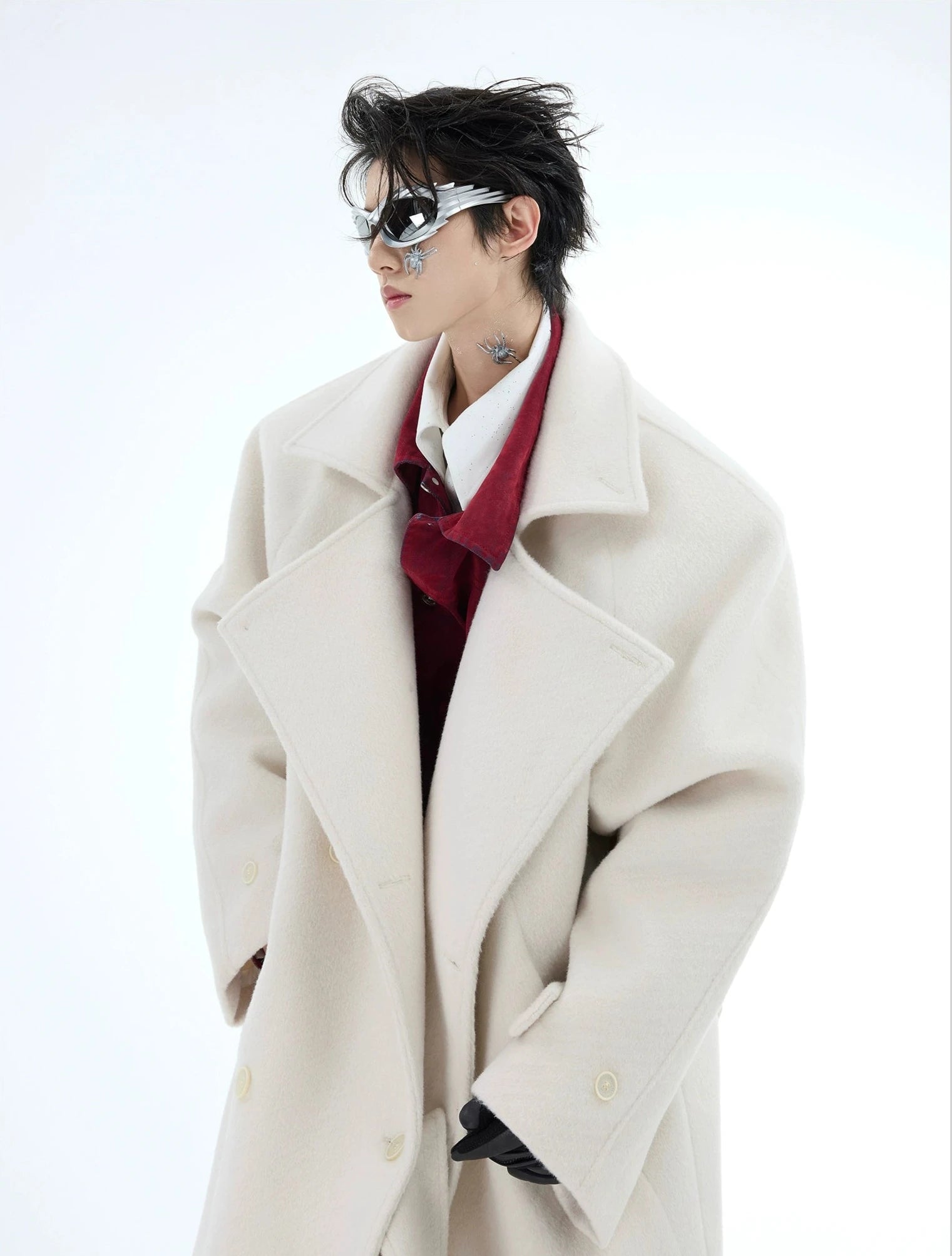 Heavyweight Woolen Knee-Length Coat