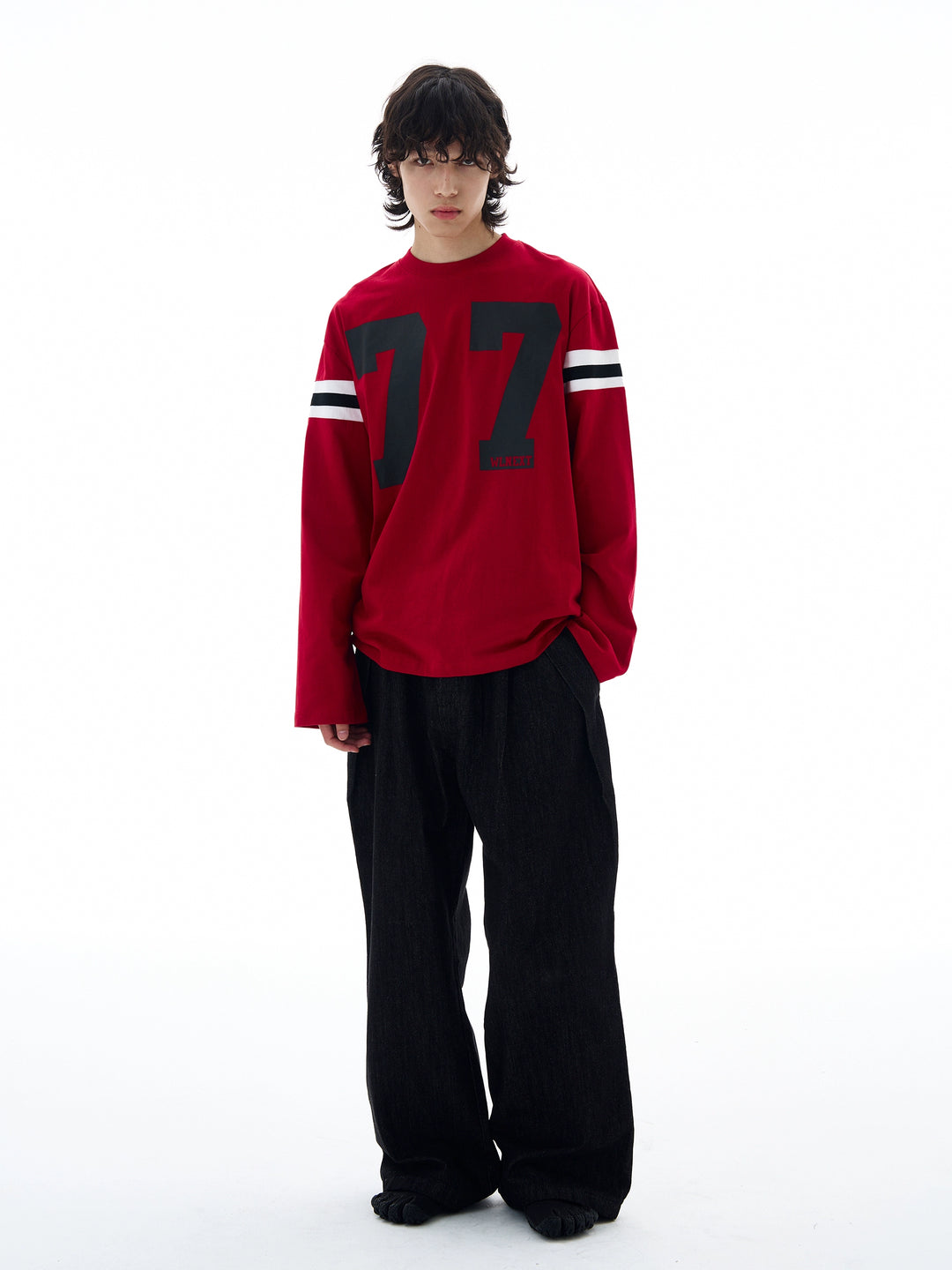 Loose Long Sleeve Jersey Pullover