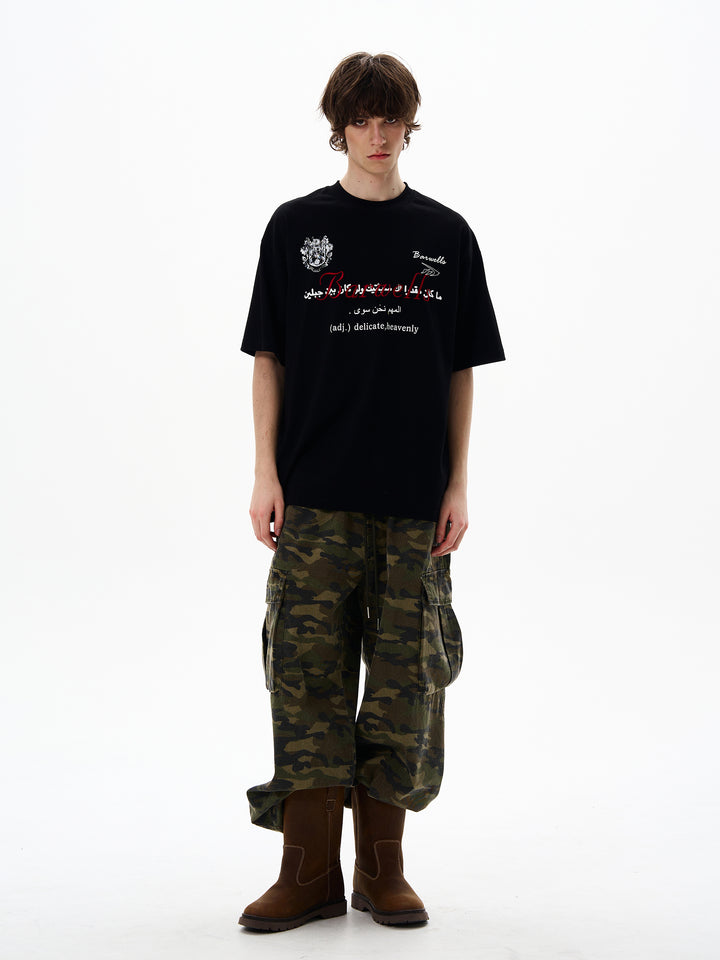 Embroidered Jersey Short-Sleeve T-Shirt