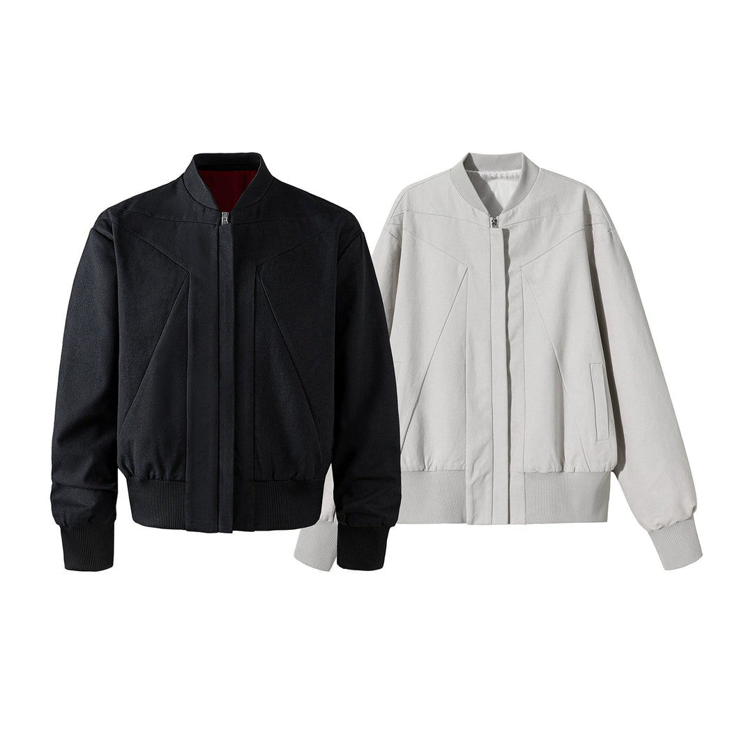 Loose Fit Retro Bomber Jacket