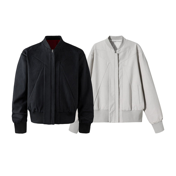 Loose Fit Retro Bomber Jacket