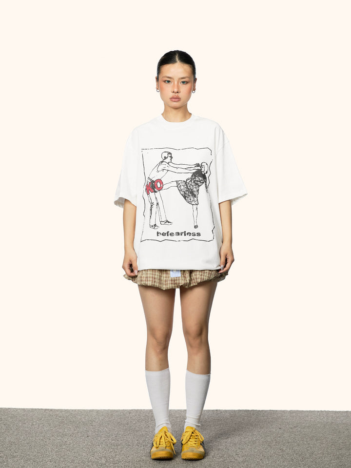 T-shirt a manica corta con stampa grafica e vestibilità ampia 