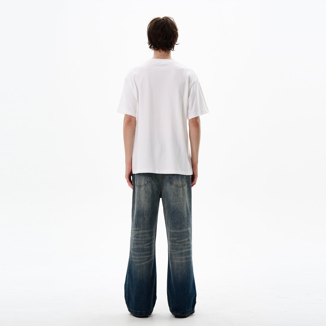 Street-Style Graphic Short-Sleeve Pullover