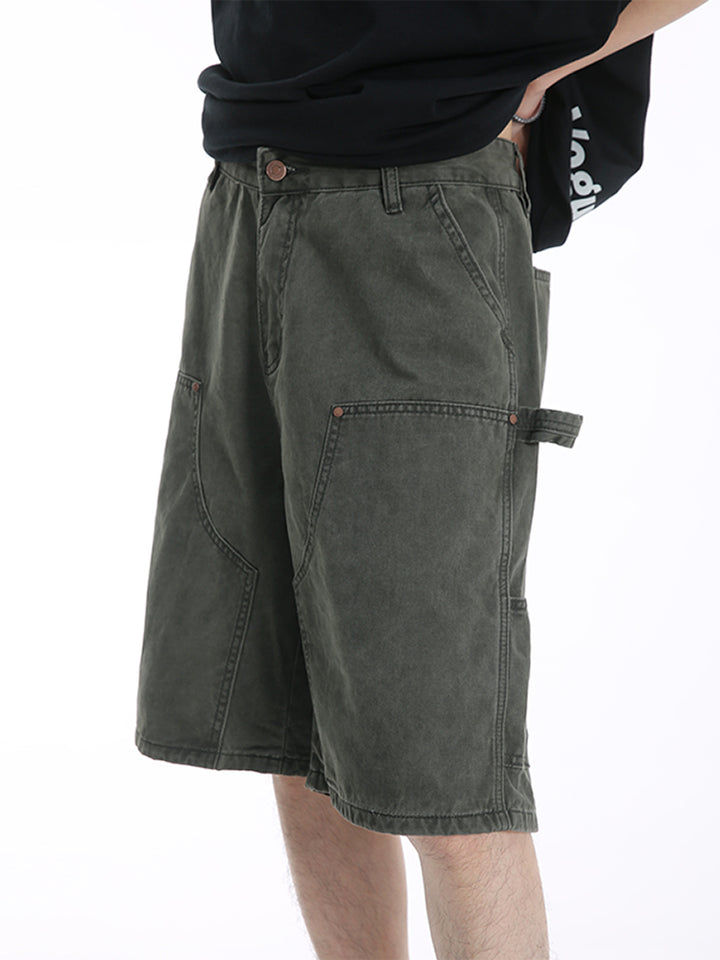 Gestresste Mehrfachtaschen Freizeit-Arbeits-Shorts 