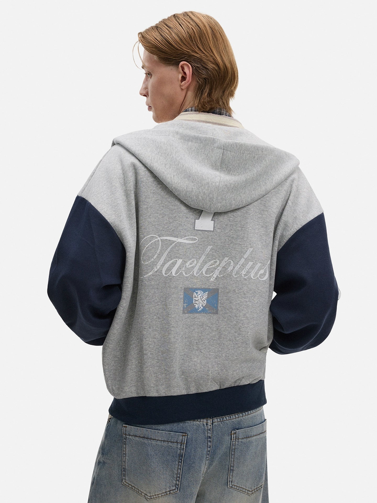 Hooded Zip-Up Sweatshirt Jacket